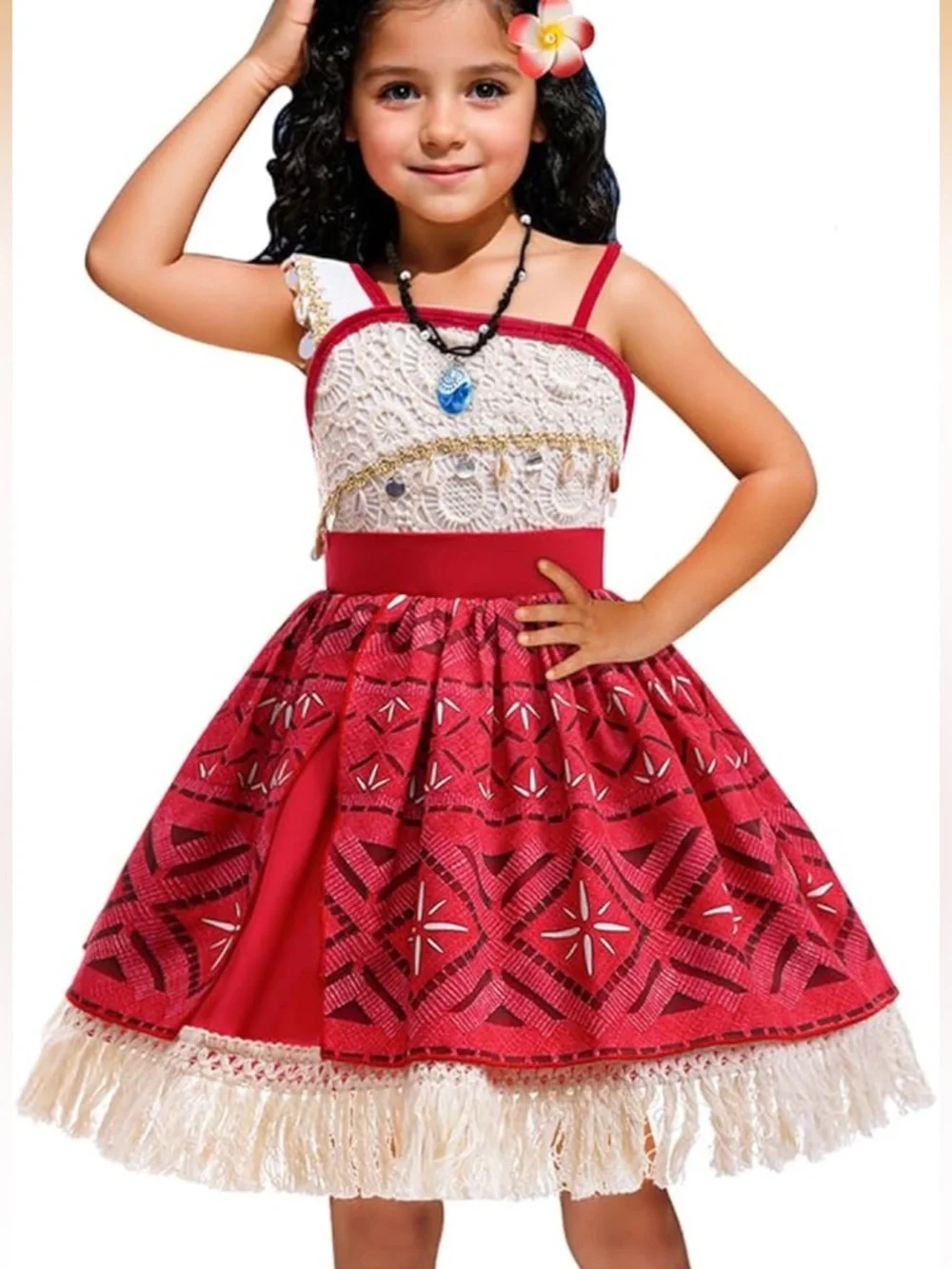 Princess Adventure Costume Dress for Girl Lace Tutu Dress (Moana)?